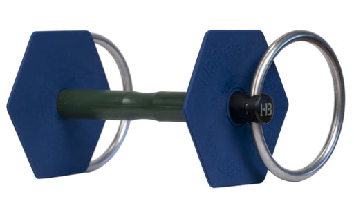 Mors I-bride Mdeium Flex mors chevaux canon  droit vert , anatomique, vendu par topmors