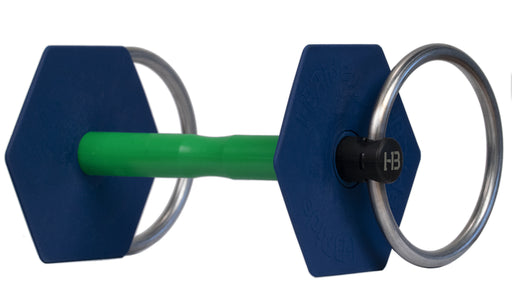 Mors I-bride Medium Flex plus mors chevaux sensibles canon vert clair souple, anatomique, vendu par topmors