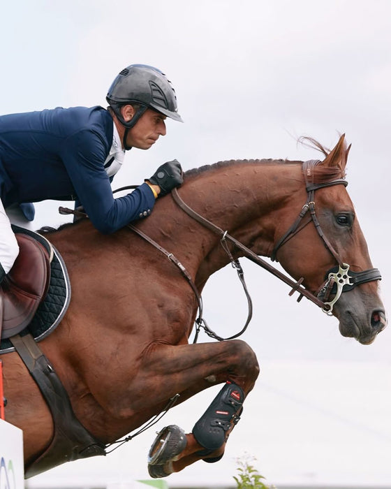 Hackamore  petite branche  plate inox avec chaine inside