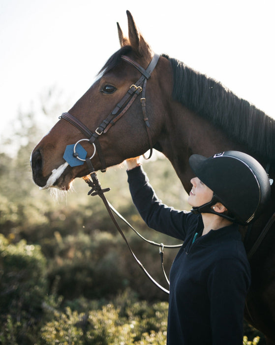 Mors Ibride anatomique et amortissant pour le cheval.