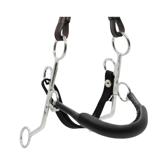 Hackamore inox nez rigide type caveçon