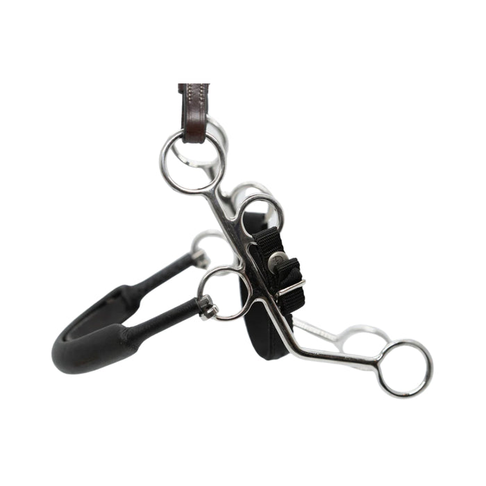 Hackamore inox nez rigide type caveçon