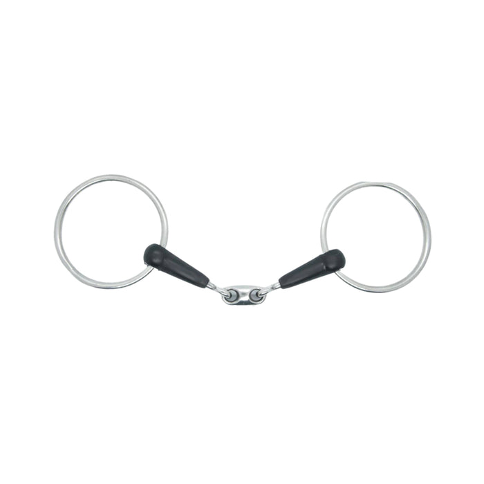 Mors double brisure caoutchouc fin