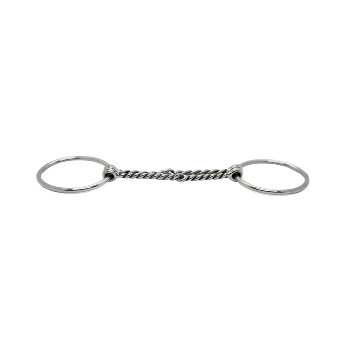 Mors double embouchure torsadé inox