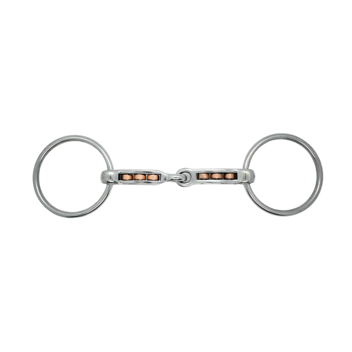 Mors Mac Genis inox plein rondelles cuivre
