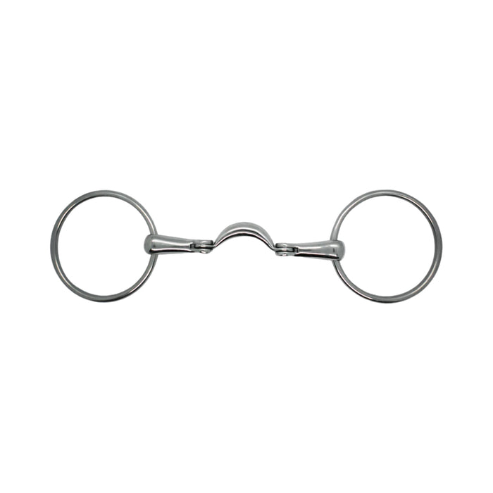 Mors simple dble brisure inox 1/2 lune