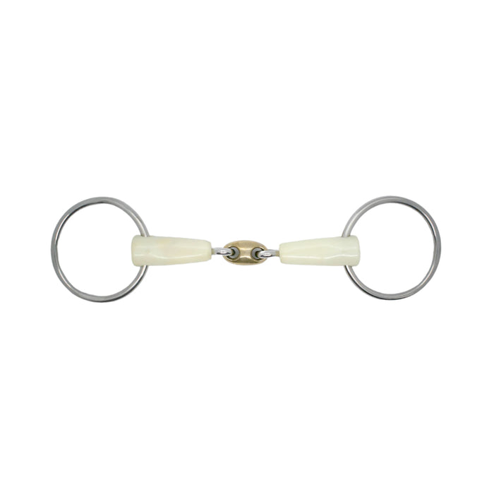 Mors simple double brisure gros canon résine et olive cyprium