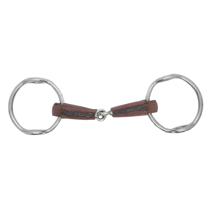 Mors releveur simple brisure inox emballé cuir