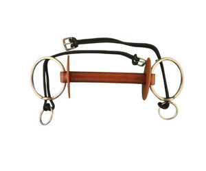 Mors releveur droit cuir souple avec montants cordes