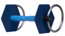 Mors I-bride Strong Flex mors chevaux qui s'appuient, canon bleu clair souple, anatomique, vendu par topmors