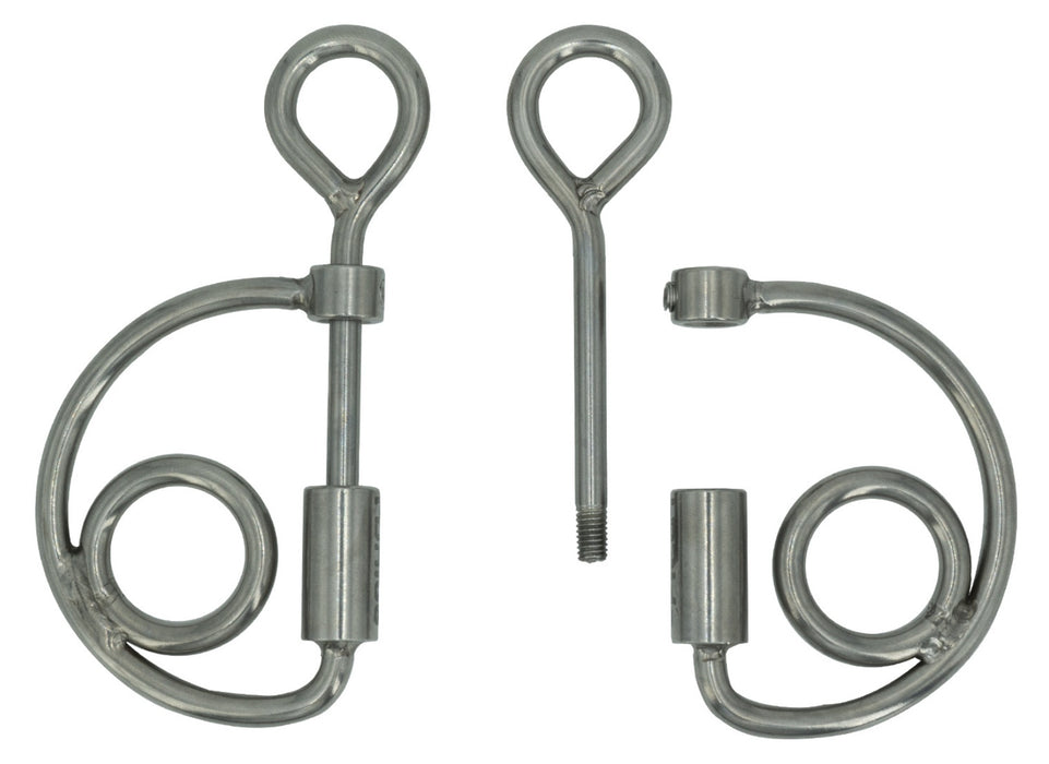 Anneaux boucles de mors Goyo Aga fixe de la marque I-Bride  adaptable au canon I-bride Easy ride. facilement montable sur les canon ibride
