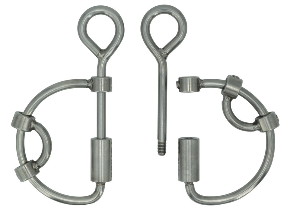 Anneaux boucles de mors Goyo Aga réglable de la marque I-Bride  adaptable au canon I-bride Easy ride. Vendu par Fouilhoux Fontainebleau. 