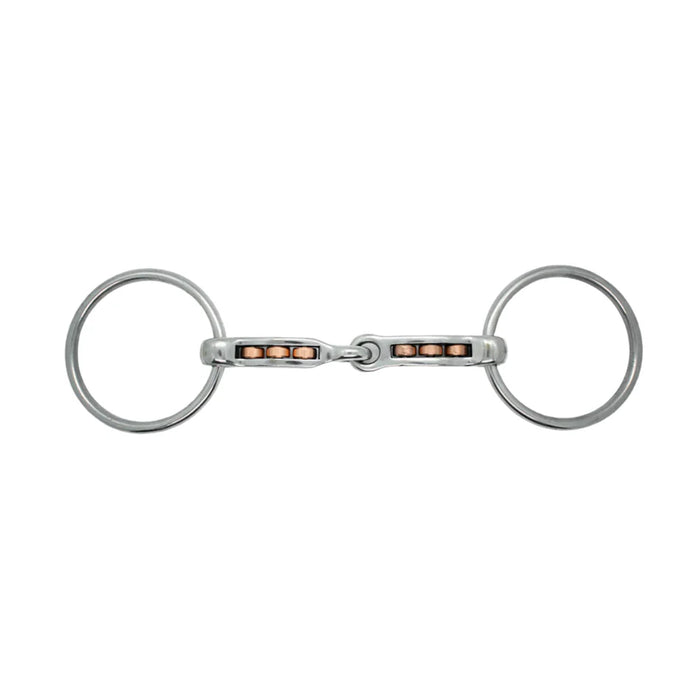 Mors Mac Genis inox plein rondelles cuivre autobloquant