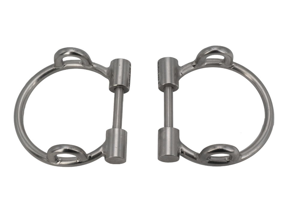 Boucles de mors releveur de la marque I-bride adaptable au canon I'Ibride Easy ride. Vendu par Fouilhoux montable sur les canons flexibles easy ride