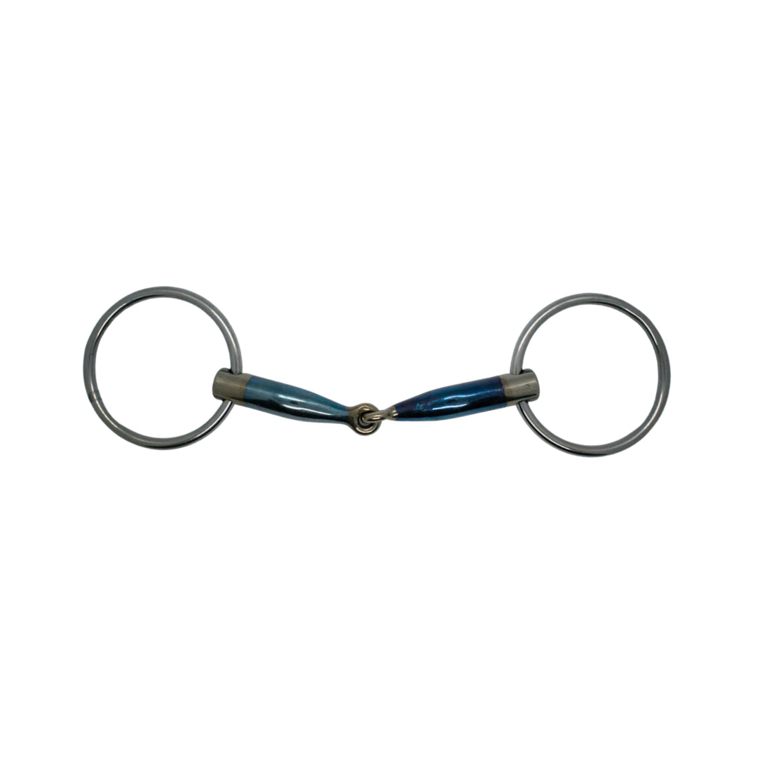 AK Mors à Aiguilles Bleu Argent Avec Passage De Langue – Embouchure Pleine En Sweet Iron, Tailles 4.50'' à 6.00''