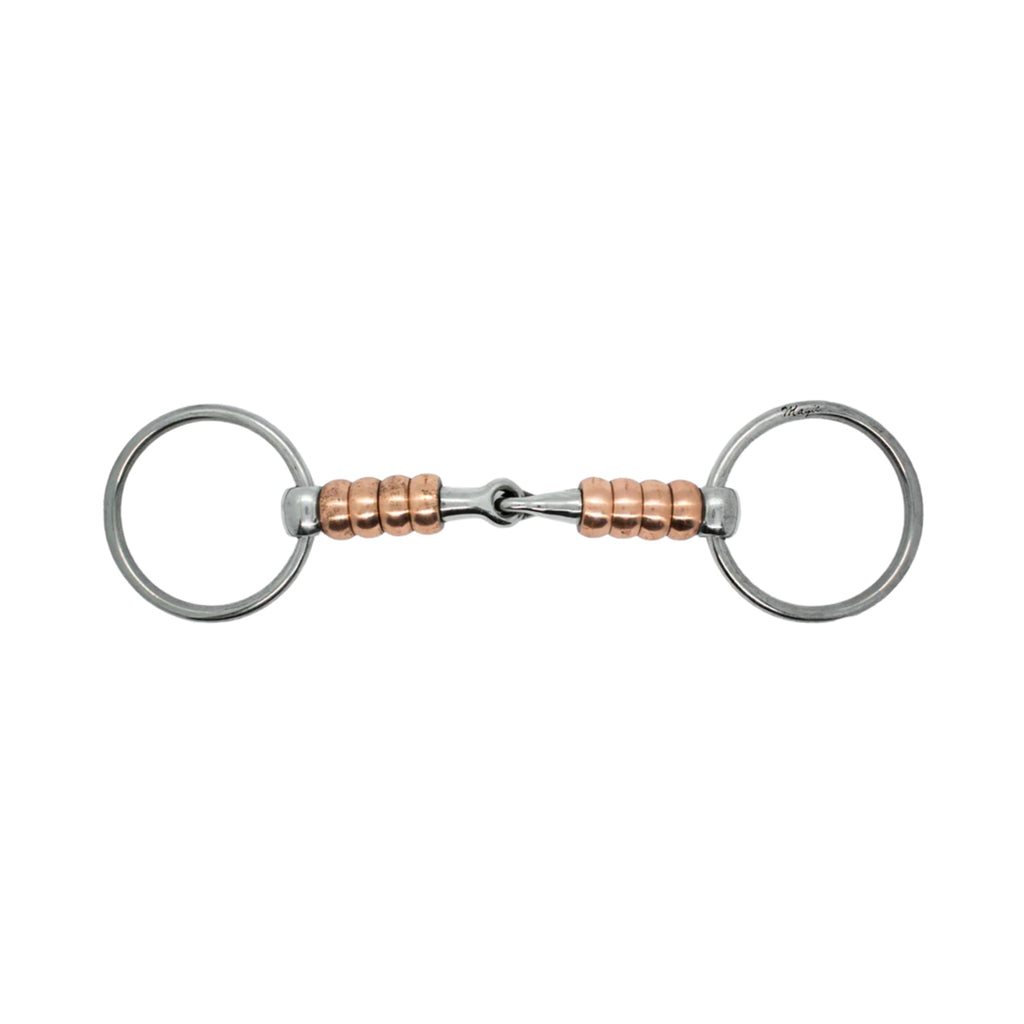 Mors De Cheval Junior En Acier Inoxydable - Bouche 5, Avec Rouleau En Cuivre, Neuf