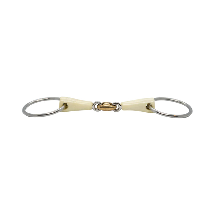 Mors simple double brisure gros canon résine et olive cyprium