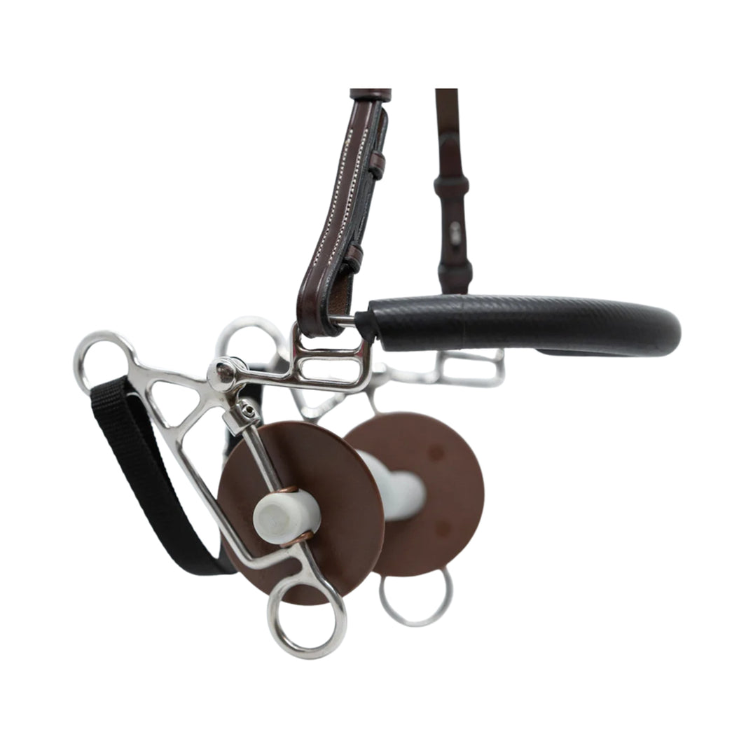 Mors Acavallo Sensitive 12.5cm - Plastique Doux Pour Chevaux - Anneau En D Ininterrompu